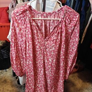 Floral Pink Women's Top